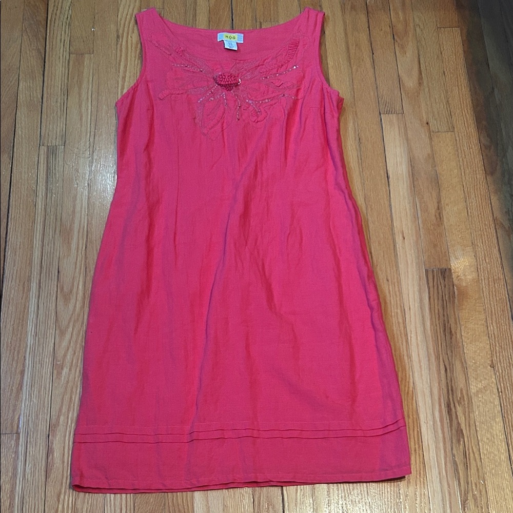 Hogg Women's Vintage Linen Dress Size 10